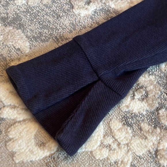 Garage Navy Long Sleeve Collared Top One Size - Picture 3 of 6